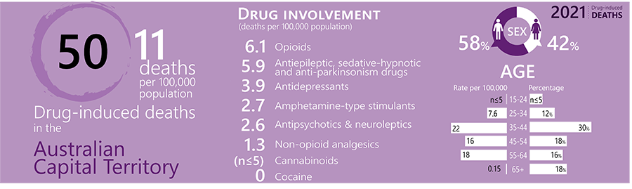 image - Trends in Overdose and Other Drug-Induced Deaths in the Australian Capital Territory, 2002-2021​