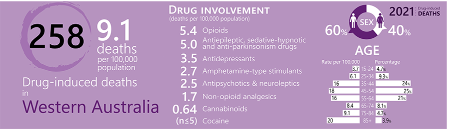 image - Trends in Overdose and Other Drug-Induced Deaths in Western Australia, 2002-2021​