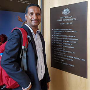 Image - Dr Dennis Thomas represents NDARC at inaugural UNSW India Research Roadshow