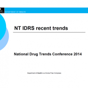 Northern Territory IDRS recent trends.
