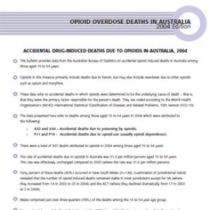 image - Opiod Overdose Deaths In Australia 2004 Edition