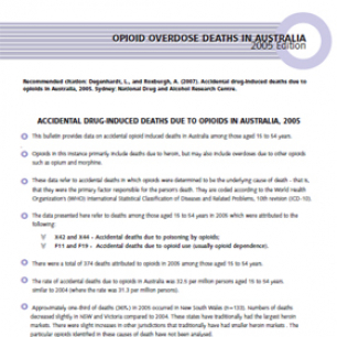 image - Opiod Overdose Deaths In Australia 2005 Edition