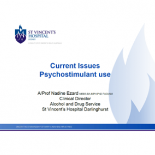 Current Issues - Psychostimulant Use