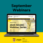 Image - Register now for NDARC's 2023 September Webinars