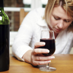 image - Woman Red Wine In Hand Square